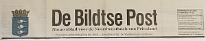 Het Nieuwsblad van "Het Bildt", de kleisstreek in Noord Nederland